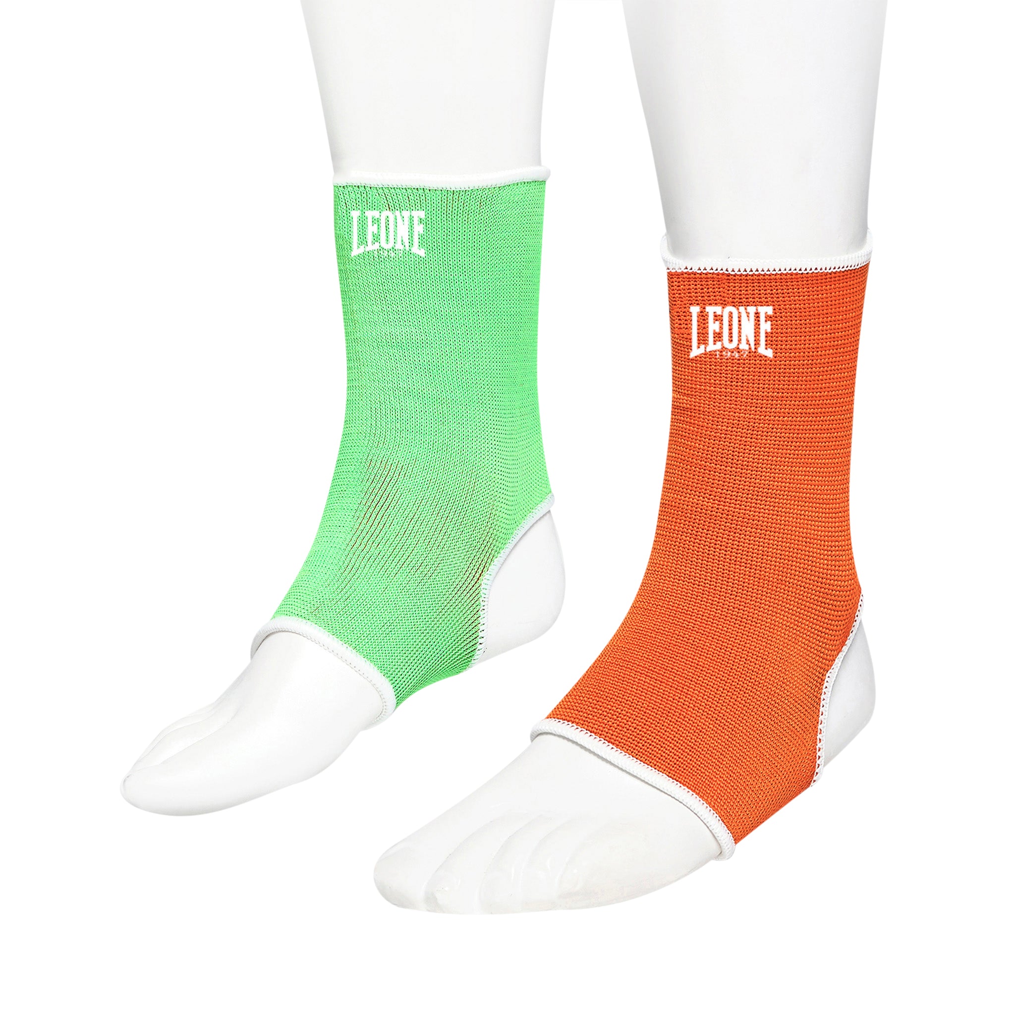 Tobilleras reversibles verde naranja