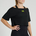 Crop top mujer LOGO WACS negro