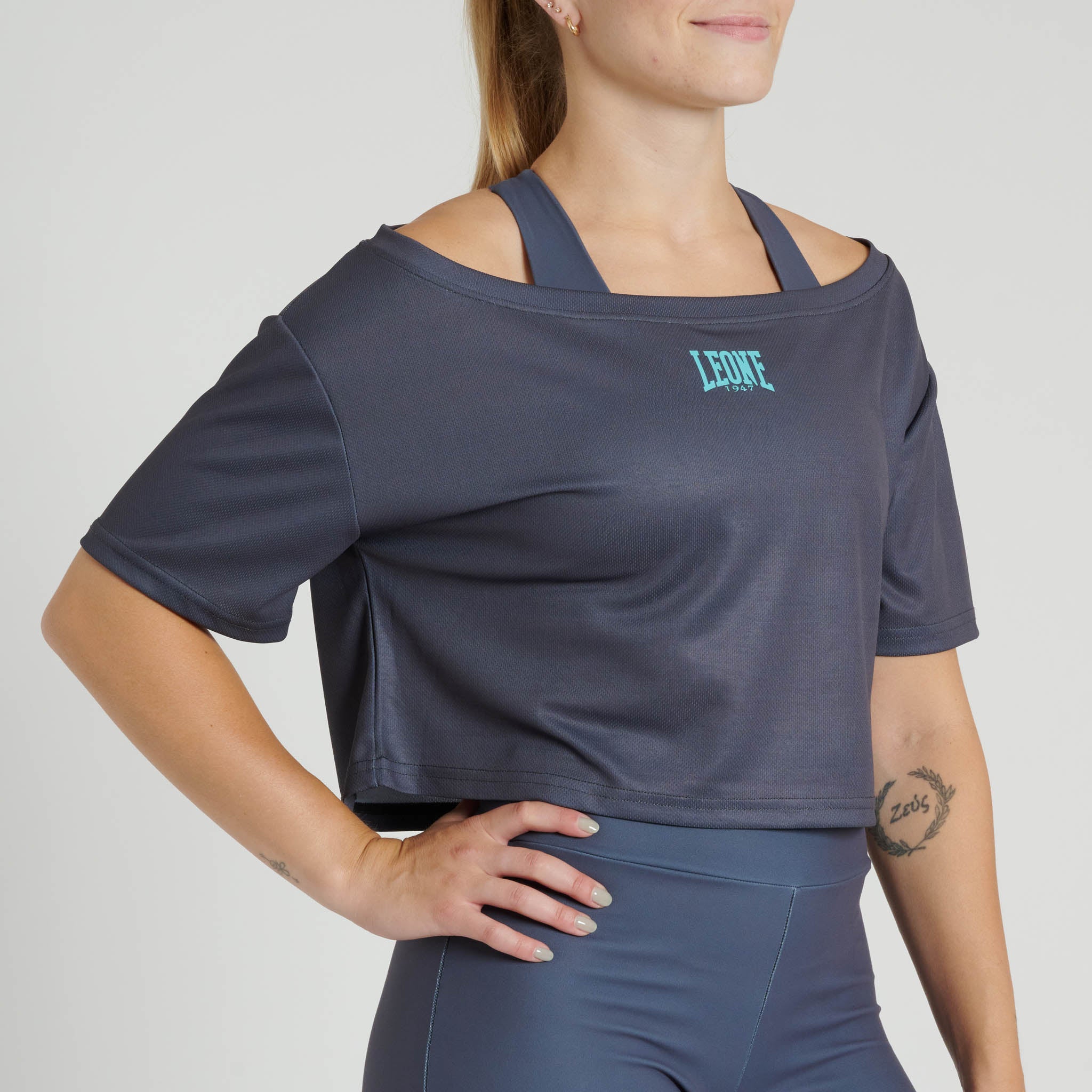 Crop top mujer LOGO WACS rojo