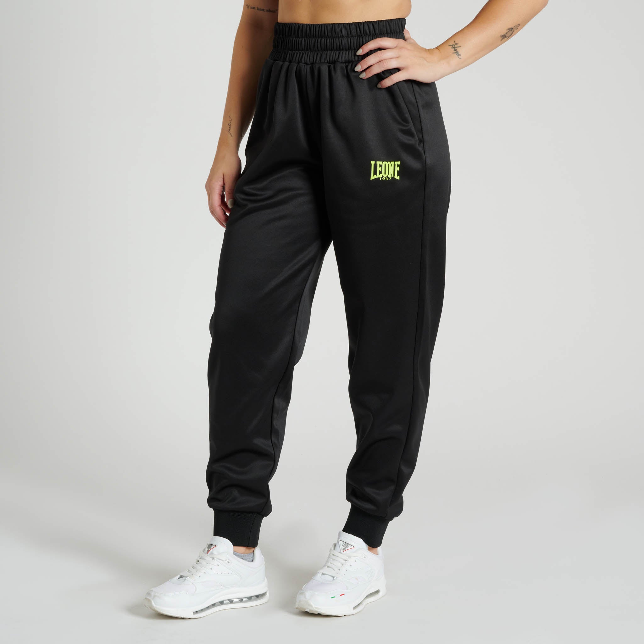 Pantalon largo mujer LOGO WACS negro