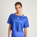 Top Crop mujer LOGO amparo blue