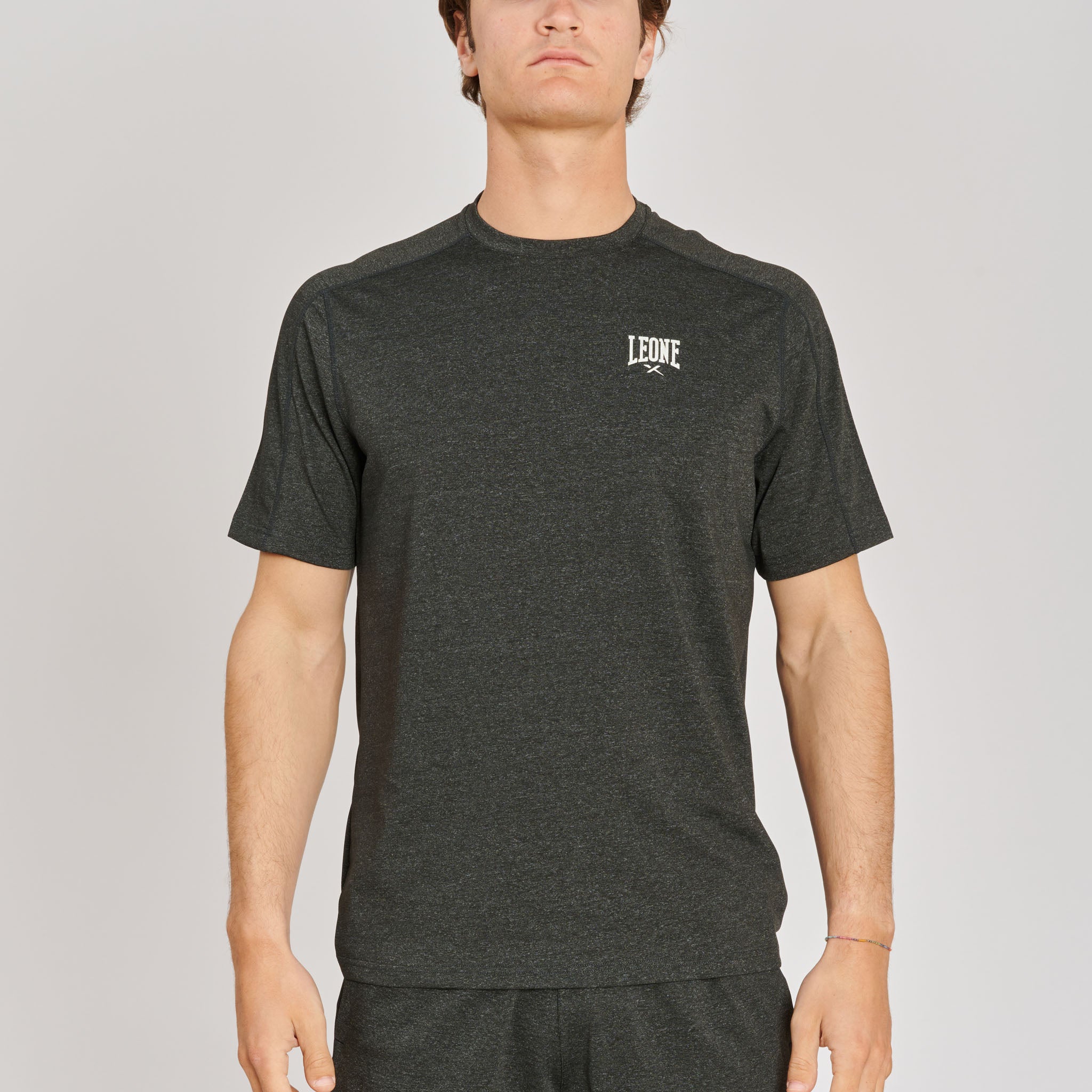 Camiseta manga corta MELANGE antracita