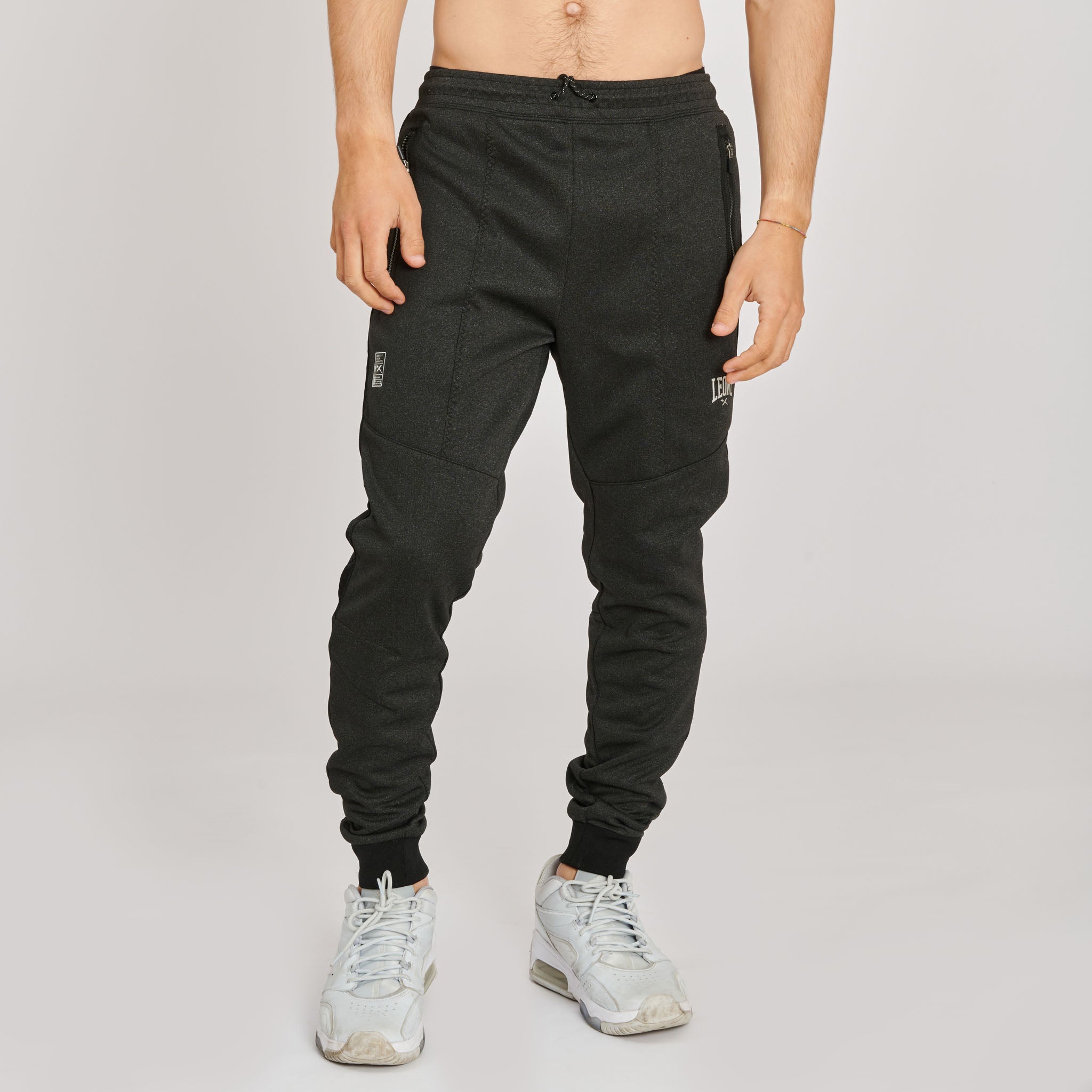 Pantalon largo MELANGE antracita