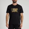 Camiseta manga corta logo grande DNA negro