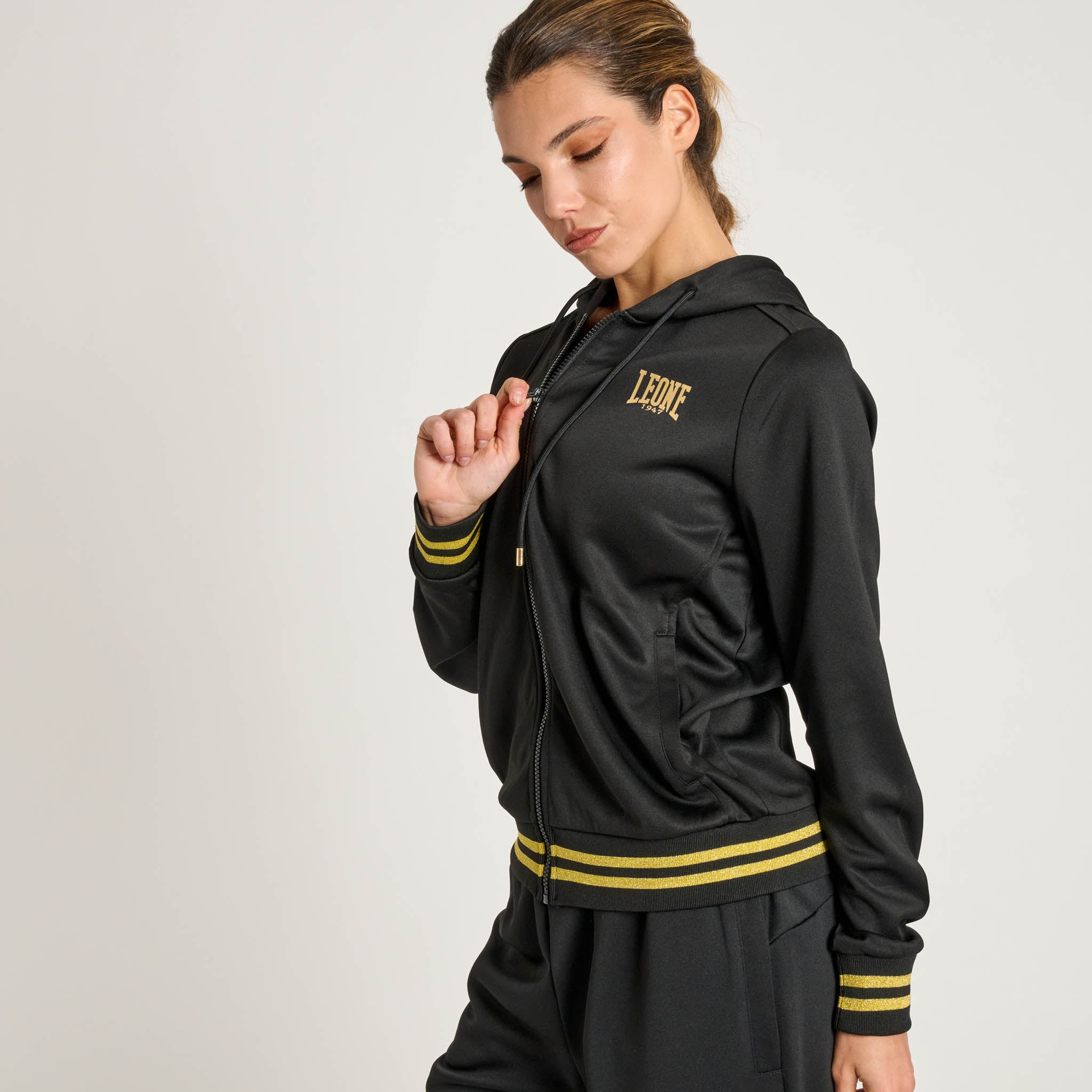 Sudadera capucha mujer DNA black