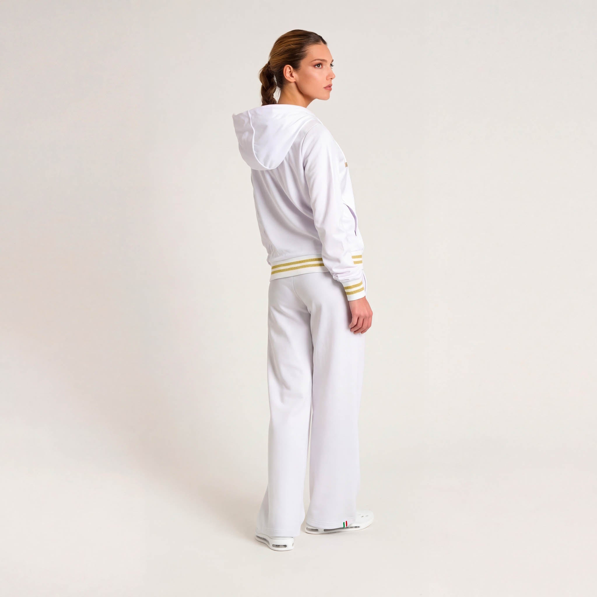 Pantalon largo mujer DNA white