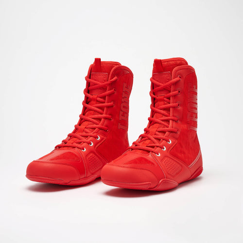 Bota de boxeo PROFESSIONAL rojo