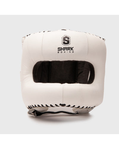 Casco de Boxeo Shark Ranger Blanco con Barra
