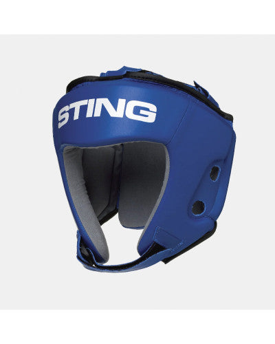 Casco de Boxeo Sting Homologado IBA Azul