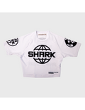 Crop Top Licra Shark SKB97 Blanco/Negro Deportiva - Shark Boxing