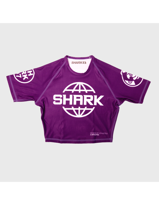 Crop Top Licra Shark SKB97 Lila Deportiva - Shark Boxing