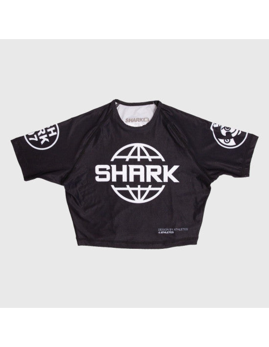 Crop Top Licra Shark SKB97 Negra Deportiva - Shark Boxing