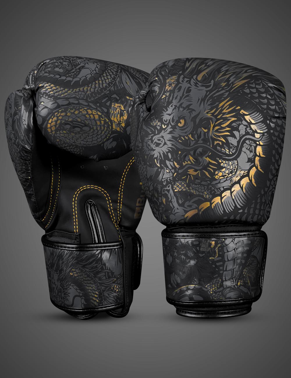 Guantes de Boxeo Buddha Dragon Negros - Buddha Fight Wear
