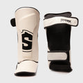 Espinillera Shark SKF 3.0 Blanca/Negra Kickboxing