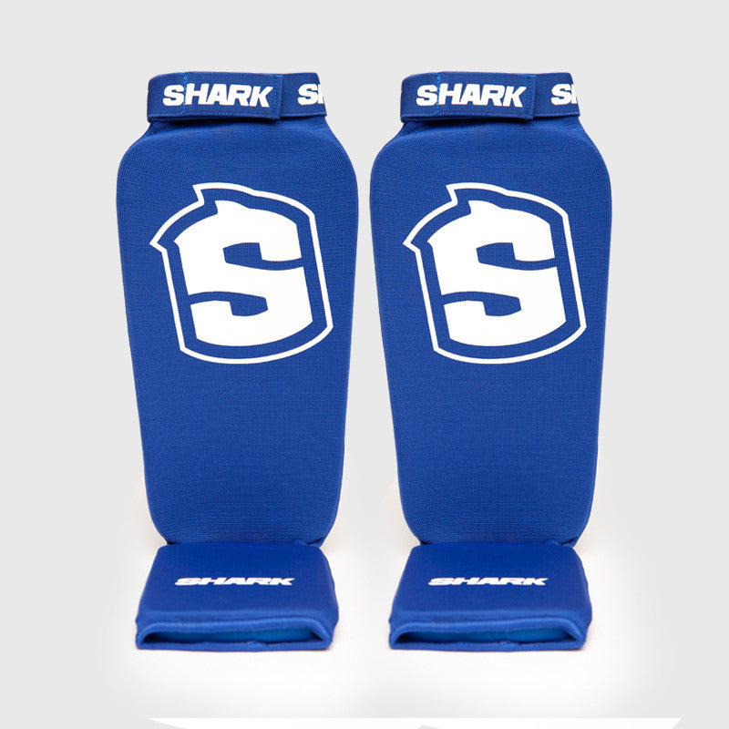 Espinillera Tibial Homologada Shark Azul