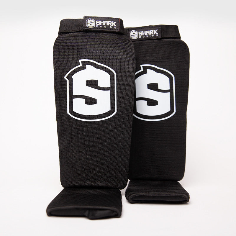 Espinillera Tibial Homologada Shark Negro