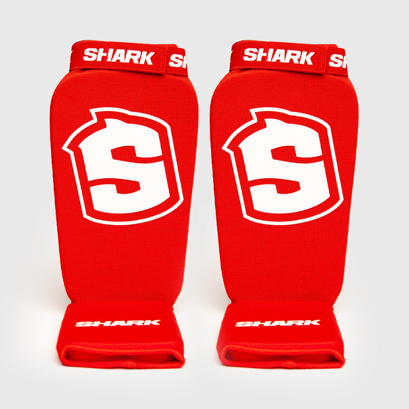 Espinillera Tibial Homologada Shark Rojo