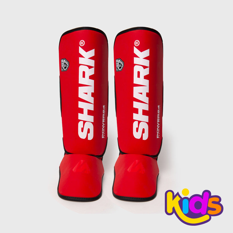 Espinillera Infantil Shark Kid Power 24 Roja