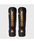 Espinillera Shark Power 24 Negro/Oro Kickboxing