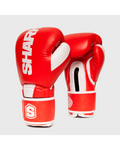 Guante de Boxeo Shark Megalodon Rojo Piel Auténtica