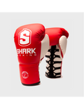 Guante Boxeo Profesional Shark Década Rojo/Blanco Cordones - Shark Boxing