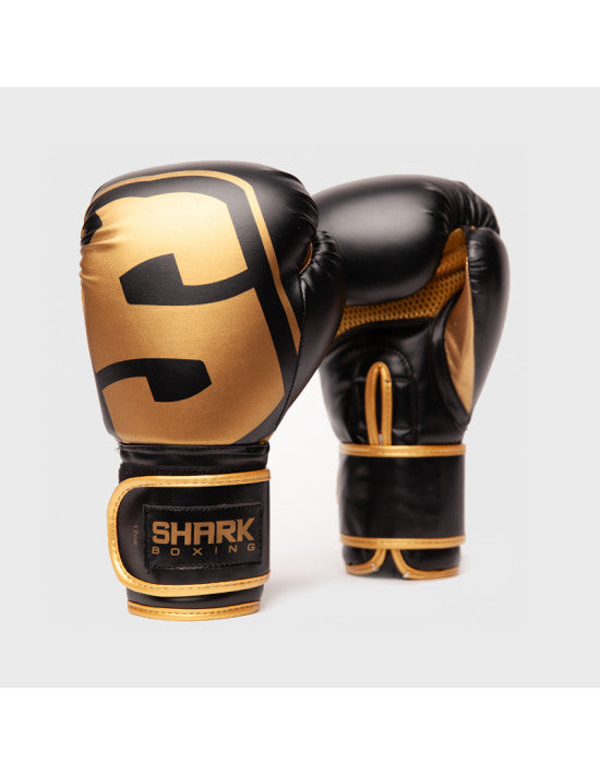 Guante de Boxeo Shark SKF 3.0 Negro/Oro - Shark Boxing