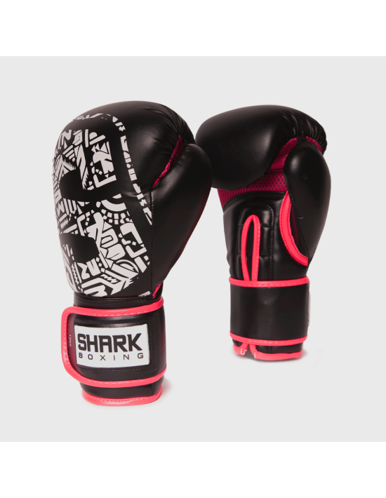 Guante de Boxeo Shark SKF 3.0 Negro/Rosa - Shark Boxing