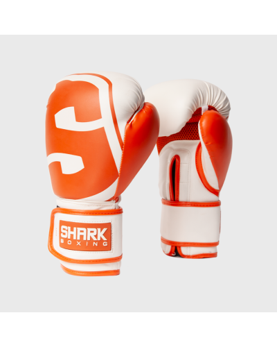 Guante de Boxeo Shark SKF Blanco/Naranja