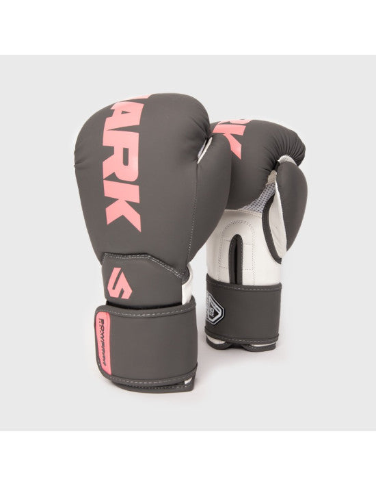 Guantes de Boxeo Shark Power 24 Gris/Rosa - Shark Boxing