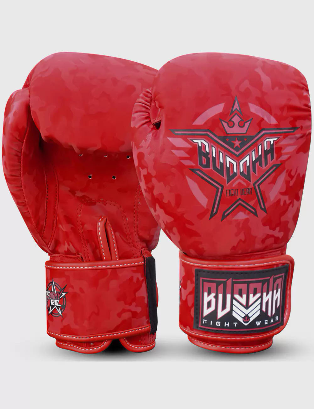 Guantes de Boxeo Buddha Army Rojos - Buddha Fight Wear