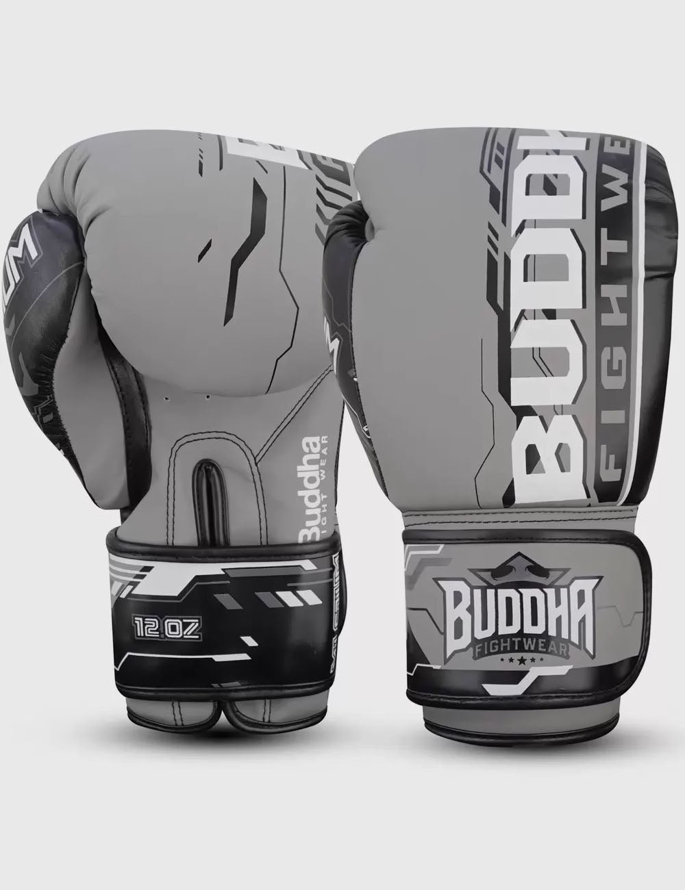 Guantes de Boxeo Buddha Millenium Gris Claro - Buddha Fight Wear