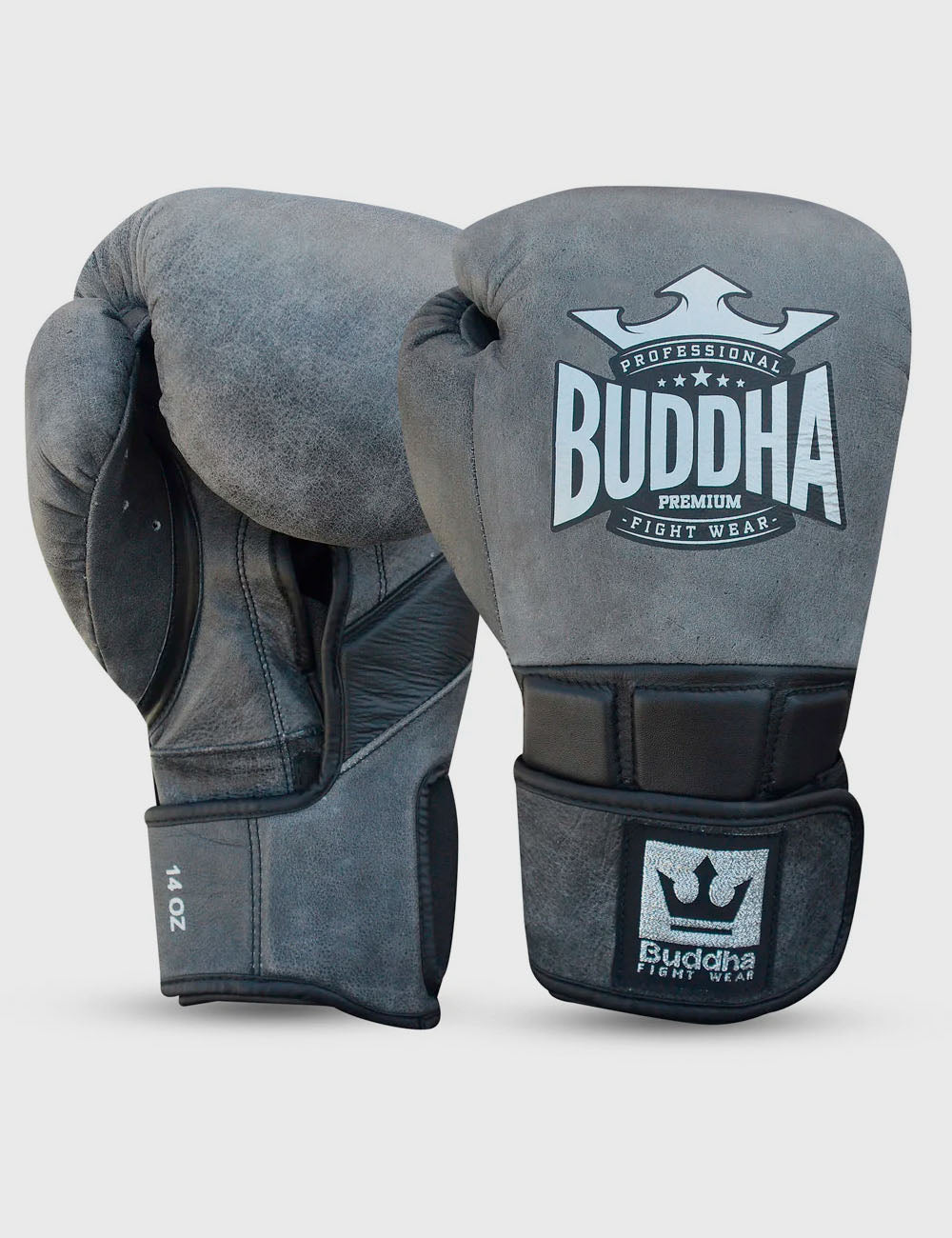Guantes de Boxeo Buddha Legend Negro Roto Piel