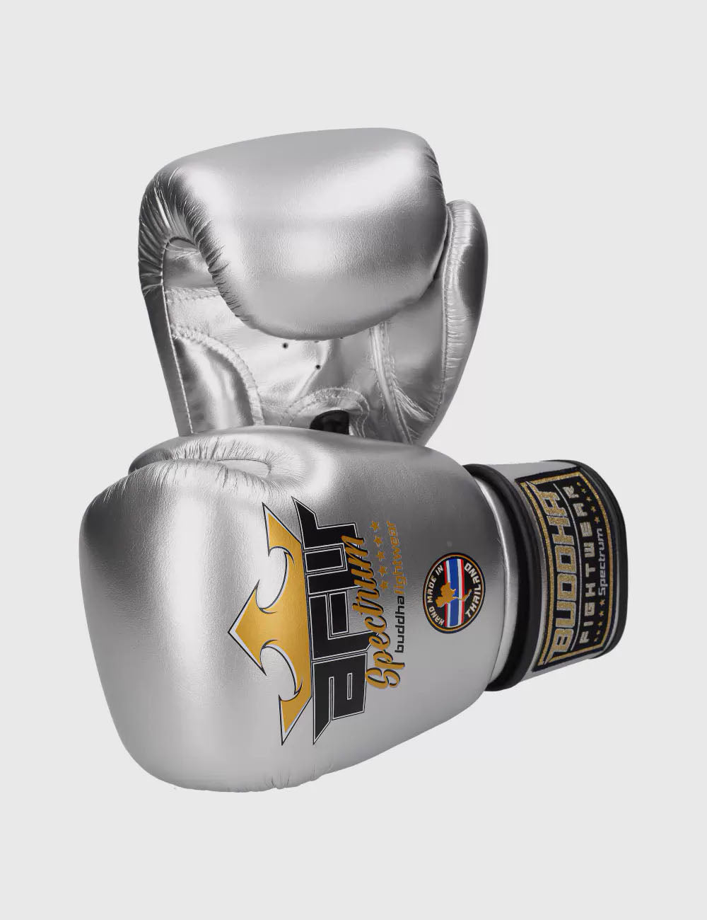 Guantes Spectrum Metalic Thailand Plateados Buddha - Buddha Fight Wear