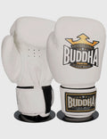 Guantes de Boxeo Buddha Thailand Piel Blancos - Buddha Fight Wear