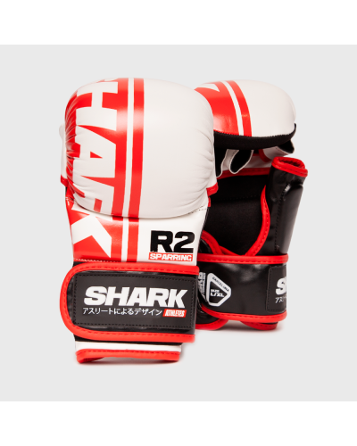 Guantilla MMA Shark R2 Blanco/Rojo
