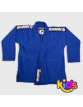 Kimono BJJ Shark Kids Azul para Niños con Cinturón - Shark Boxing