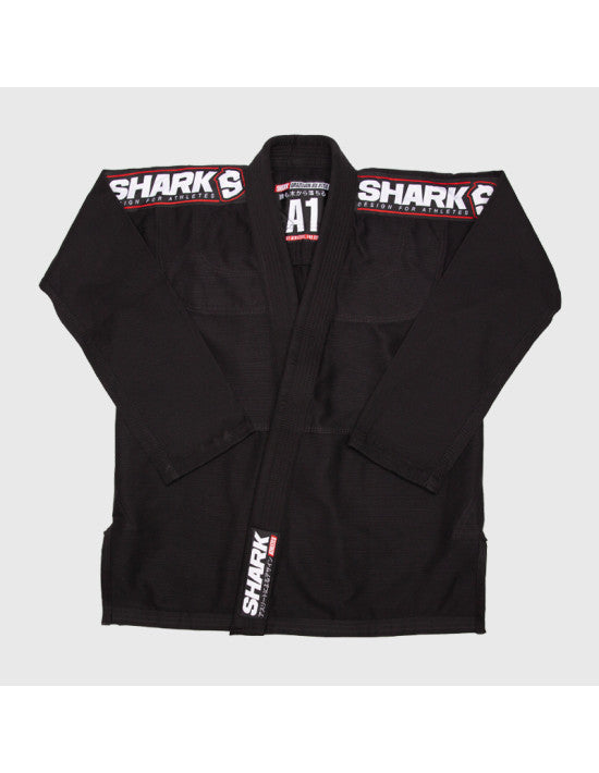 Kimono BJJ Shark SBS Negro Adulto - Shark Boxing