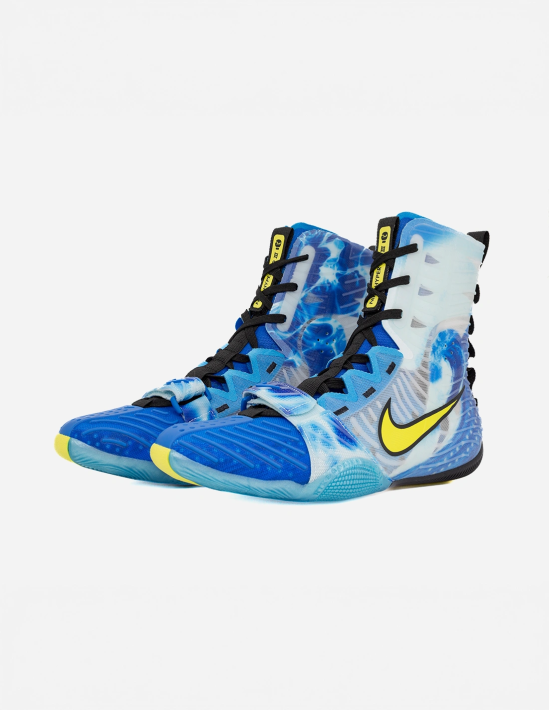 Botas de Boxeo Nike HyperKO 3 Azul Sonic/Amarillo - Shark Boxing