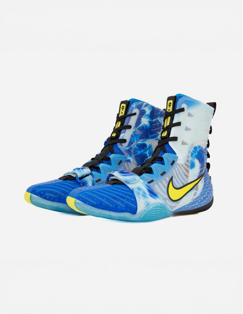 Botas de Boxeo Nike HyperKO 3 Azul Sonic/Amarillo - Shark Boxing