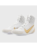Botas de Boxeo Nike Machomai 3 Blanco/Oro - Shark Boxing