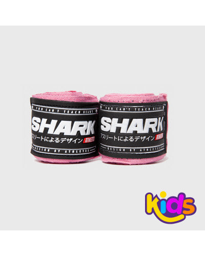 Venda de Boxeo Semi-Elástica 2.5m Rosa Shark Boxing